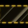 Twitch Webcam Overlay - Animated Yellow LED Light Border - Full View