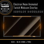 Twitch Webcam Overlay with Electron Neon Effect