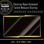 Twitch Webcam Overlay with Golden Light Beam