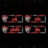 Christmas Neon Twitch Panels - 20x Neon Santa Panels - Image2