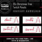 Christmas Twitch Panels - 20x Christmas Tree Panels