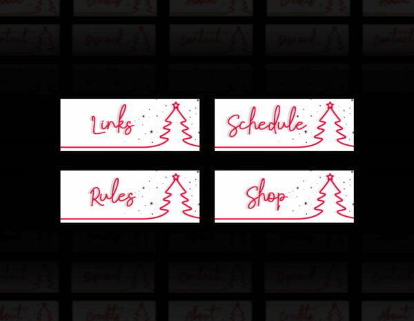 Christmas Twitch Panels - 20x Christmas Tree Panels - Image2