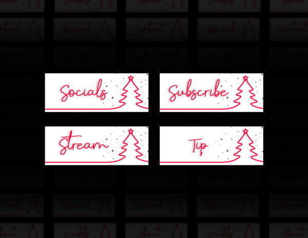 Christmas Twitch Panels - 20x Christmas Tree Panels - Image3