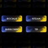 Colorful Twitch Panels - 20x Blue & Yellow Color in Air Panels - Image3