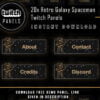 Galaxy Twitch Panels - 20x Retro Spaceman Panels