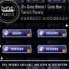Ghost Twitch Panels - 21x Halloween Cute Ghost/ Cute Boo Panels