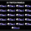 Halloween Twitch Overlay Package - Cute Bat Streaming Overlay - Panels