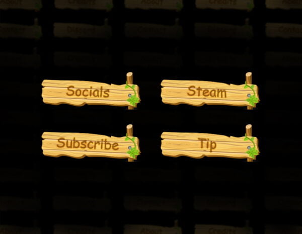Wood Twitch Panels - 20x Sign Board Clipart Panels - Image3