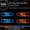 Neon Twitch Panels - 20x2 Blue and Red Neon Panels