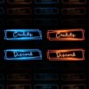 Neon Twitch Panels - 20x2 Blue and Red Neon Panels - Image1