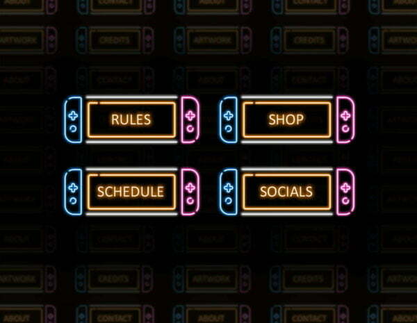 Neon Twitch Panels - 25x Panels in Gaming Remote Shape - image3