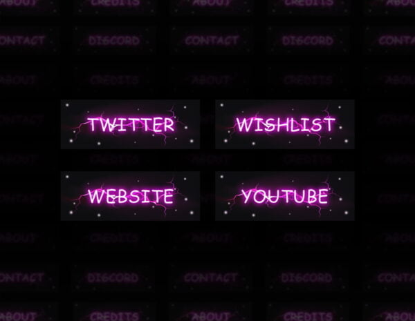 Pink Twitch Panels - 20x Pink Neon Flash Panels - Image4