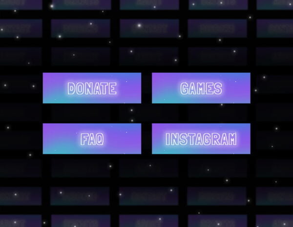 Purple Twitch Panels - 20x Purple Magic Particles Panels - Image1