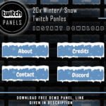 Snow Twitch Panels - 20x Cool Winter Snow Panels