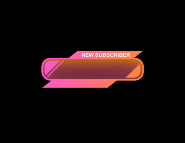 Twitch Alerts Pastel Pink & Orange - Slider Window Animated Alerts - New Subscriber