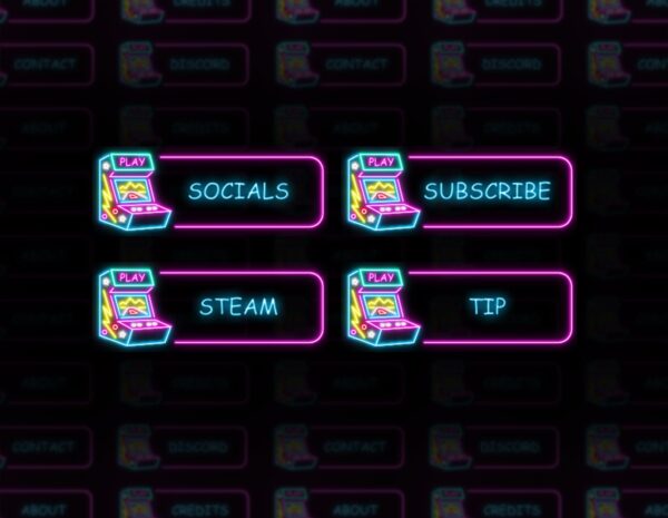 Twitch Panels Neon - 20x Neon Gaming Twitch Panels - Image3