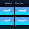Blue Twitch Overlay Package - Magic Bubble Streaming Package Scenes