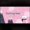 Cute Bear Twitch Animated Screen with Snow Fall Twitch Scenes | Starting Soon