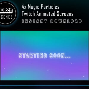 Twitch Animated Screen | Magic Particles Twitch Animated Scenes