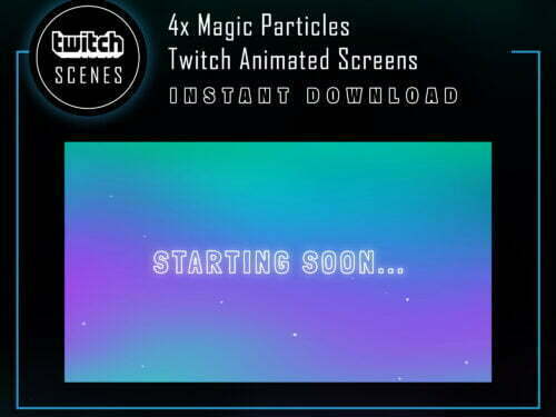 Twitch Animated Screen | Magic Particles Twitch Animated Scenes