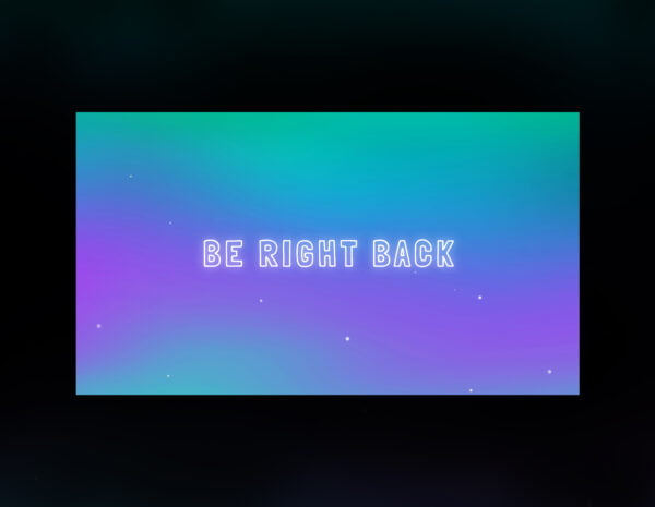 Twitch Animated Screen | Magic Particles Twitch Animated Scenes | Be right Back