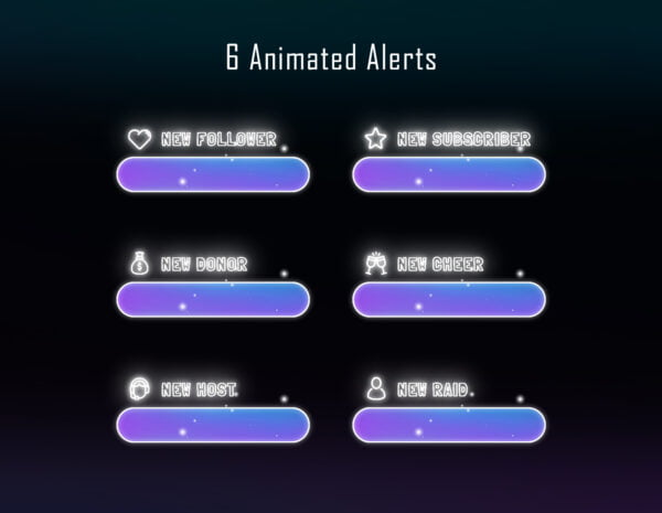 magic particles twitch package overlay streaming package alerts