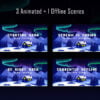 Northern Light Twitch Overlay Pack - 8bit Pixel Night Landscape Scenes