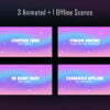 Pastel Pink & Blue Twitch Overlay Package - Magic Bubble Overlay Scenes
