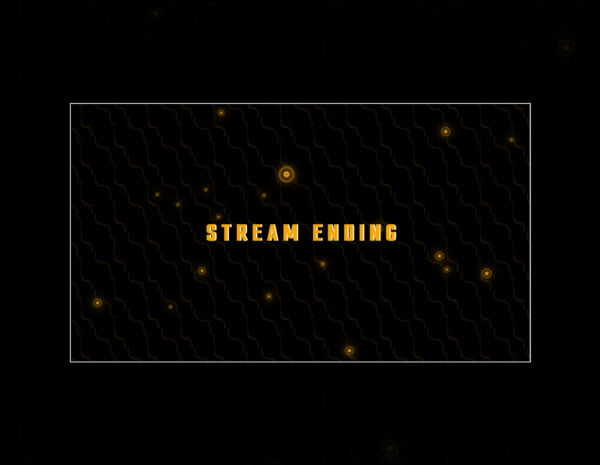 Particles Twitch Screen | Neon Glowing Circle Animated Scenes | Stream ending