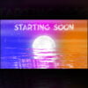 Moonlight Twitch Screen: Sky, Stars, & Sea Reflection Animation | starting soon