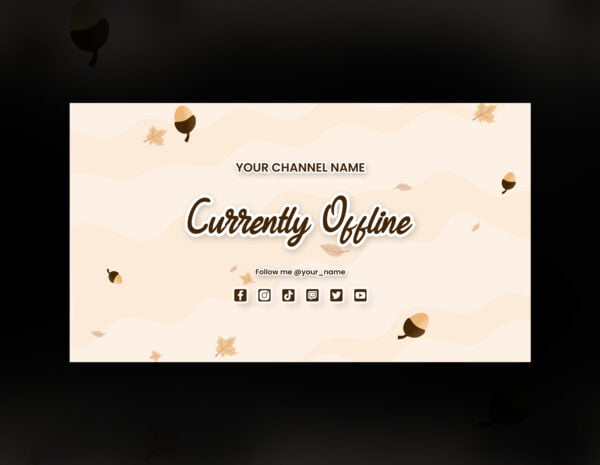 Autumn Twitch Animated Scenes with Falling Nuts Animation | Currently offline