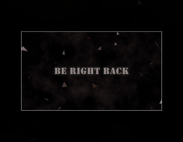 Gaming Twitch Scenes with Smoke & Triangles Animation Screens | Be right back