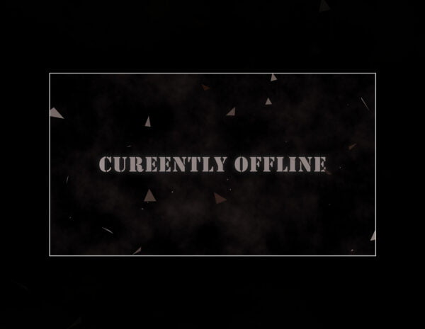 Gaming Twitch Scenes with Smoke & Triangles Animation Screens | Currently offline