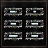 Festive Christmas-themed Twitch Panels with snowy wood textures and glowing holiday lights.