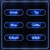 Cute blue Twitch panels with magical flash effect