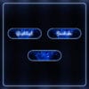 Twitch graphics in light blue for streamers