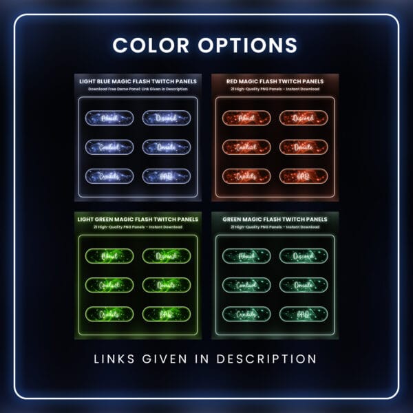 Other color option for magic flash Twitch panels