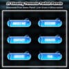 Glowing blue Twitch panels with curled tentacles and ocean theme