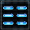 Underwater-inspired Twitch overlay panels with fantasy style