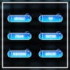 21 Twitch panels featuring blue glow and curved tentacle design