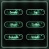 Cute glowing stream panels in soft green