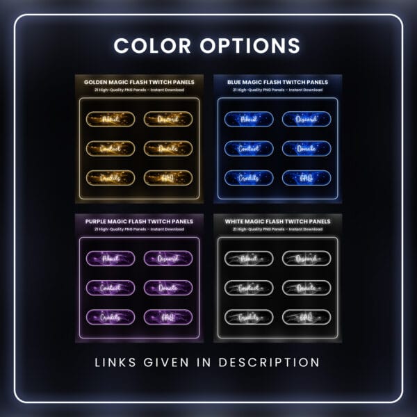 Other color option for magic flash Twitch panels