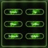 Cozy stream panels with soft green glow