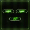 Twitch graphics in light green for stream setup