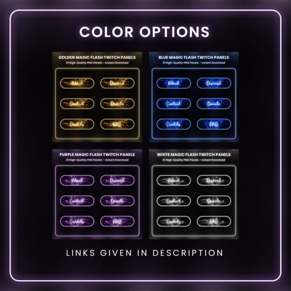 Other color option for magic flash Twitch panels