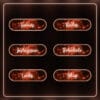 Cute red Twitch panels for cozy streamers