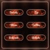 21 red glowing Twitch panels with soft edges