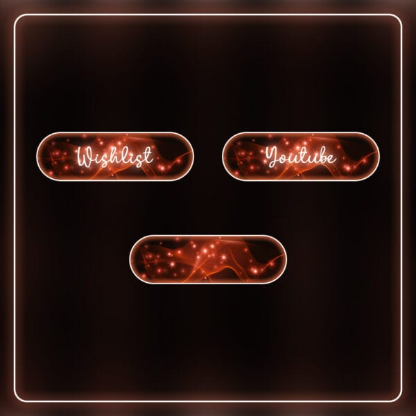 Red Twitch graphics designed for streamers