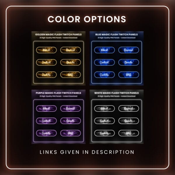 Other color option for magic flash Twitch panels