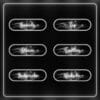 Minimal and cute Twitch panels with white sparkles